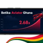 Betika Aviator Betika Aviator Ghana crash game plane and multiplier screen