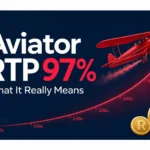 Aviator crash game RTP overview graphic for South African players